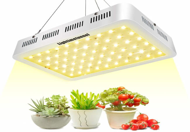 600W LED Grow Light, Lightimetunnel 3500K Full Spectrum Plant Light Bulbs for Hydroponic Greenhouse Indoor Plants Seeds Veg and Flower