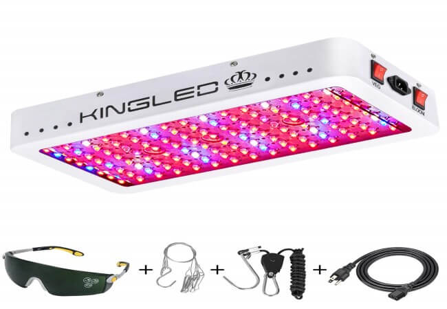 King Plus 1500W Double Chips LED Grow Light Full Spectrum for Greenhouse and Indoor Plant Flowering Growing (10w LEDs)