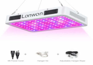 Upgraded 1000W LED Grow Light - Full Spectrum LED Grow Lights Lamps for Indoor Plants with Adjustable Rope, UV and IR for Hydroponic Veg and Flower