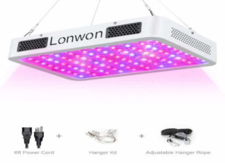 Upgraded 1000W LED Grow Light - Full Spectrum LED Grow Lights Lamps for Indoor Plants with Adjustable Rope, UV and IR for Hydroponic Veg and Flower