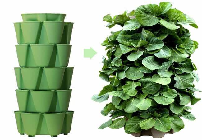 Huge GreenStalk 5 Tier Vertical Garden Planter with Patented Internal Watering System